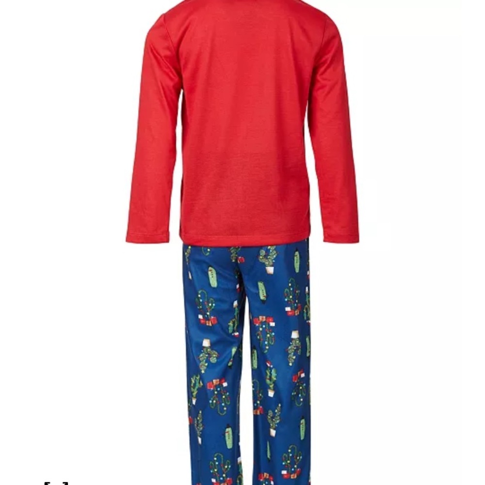 Pajamas Red Festive Cactus Sleepwear - Picture 2 of 4